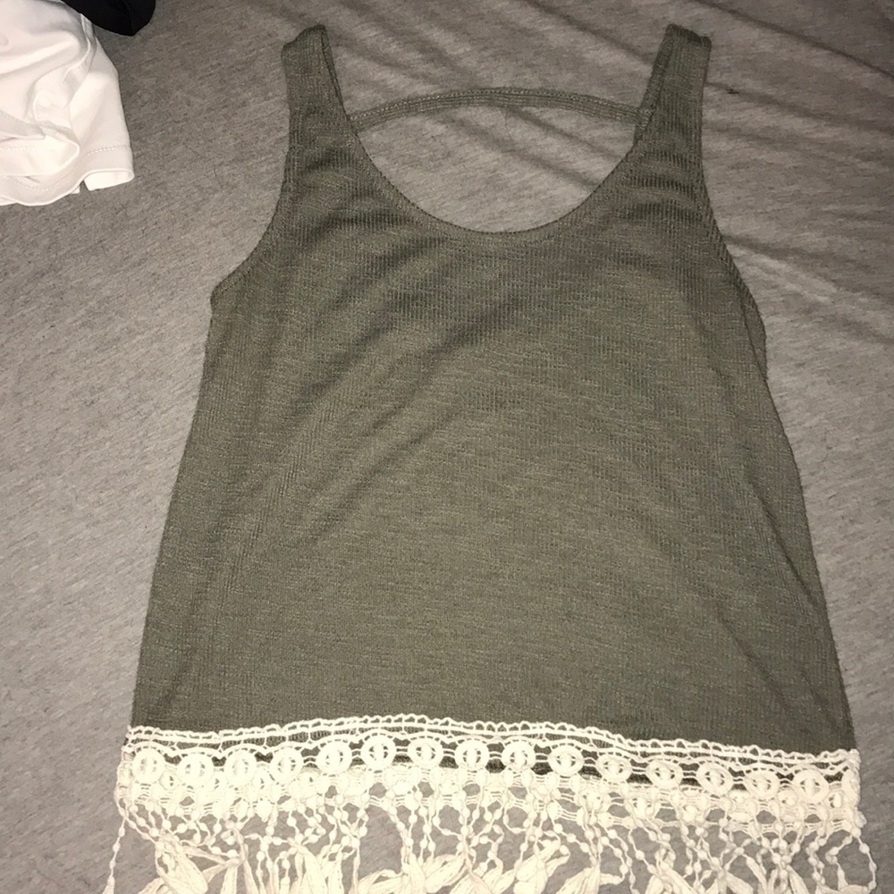 Green tank top